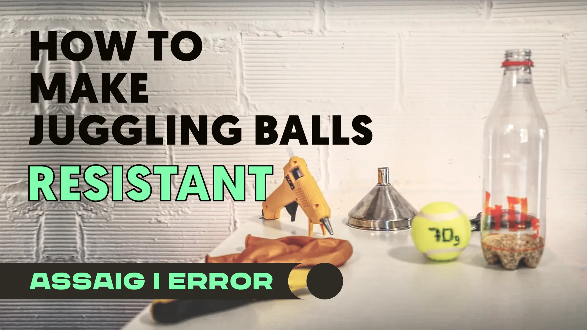 How to make resistant juggling balls