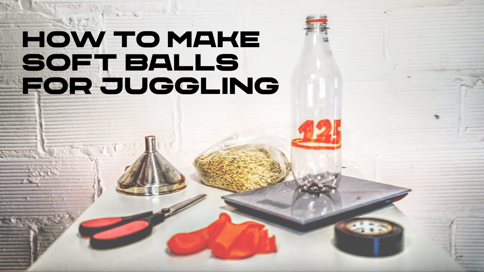 How to make juggling balls, soft balls